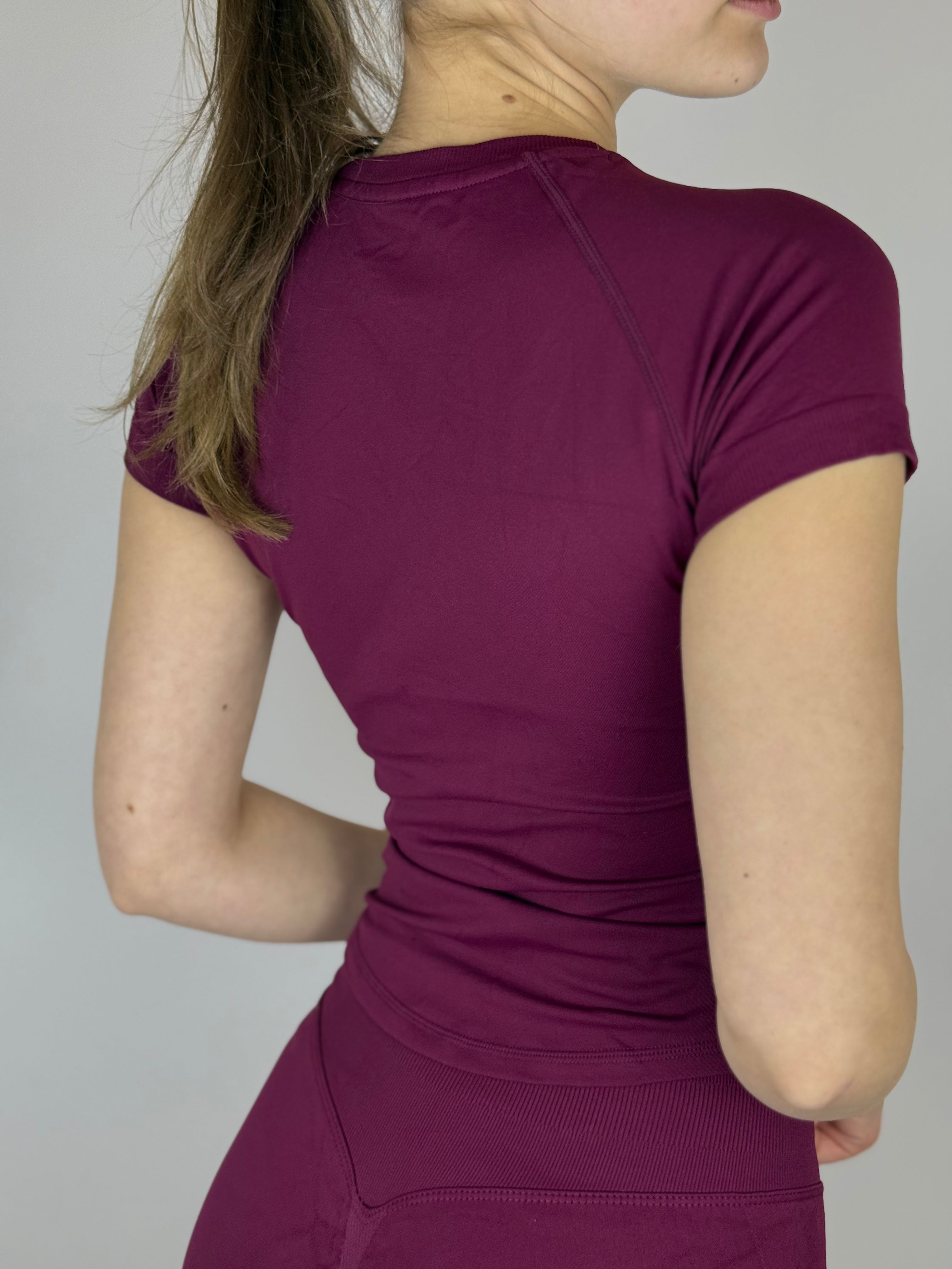 Zestaw sportowy T-shirt Bordo